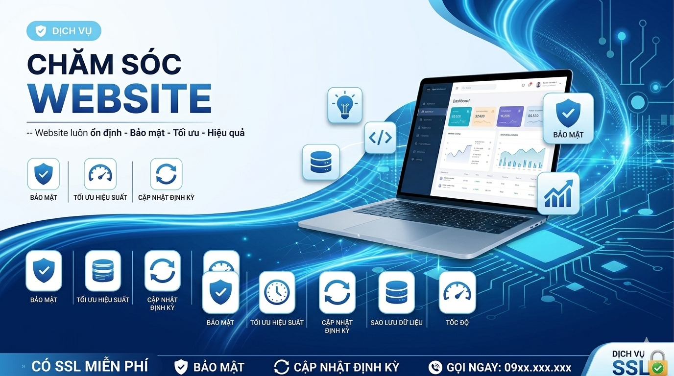 Dịch vụ chăm sóc website