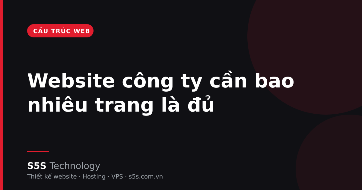 Sơ đồ minh họa website công ty cần bao nhiêu trang: trang chủ, dịch vụ, giới thiệu, liên hệ và blog